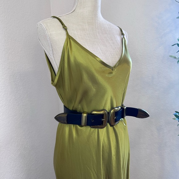 Topshop Satin Maxi  in Light Green size 14 NEVER WORN/NEW ✨ - Picture 5 of 16